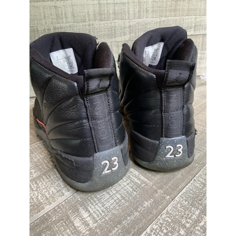 Nike Air Jordan 12 Retro Utility Men's Size 8 DC1062-006 Black Red High Tops